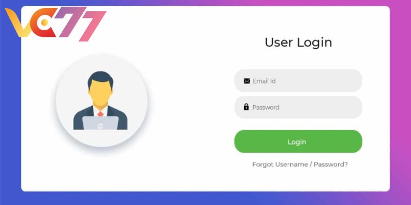 4 -step details to sign in to vc77